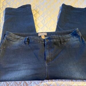 Chico's Dark Blue Ankle Jeans